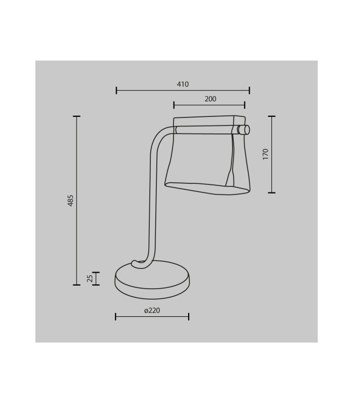 Cabaret Modern Integrated LED Table Lamp Brass 3000K 850lm Glass Shade-6