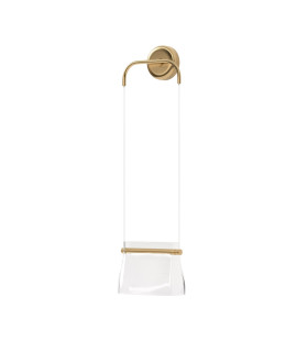 Cabaret Hanging Modern Wall Lamp Brass 3000K 850lm Glass Shade-1