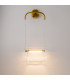 Cabaret Hanging Modern Wall Lamp Brass 3000K 850lm Glass Shade-4