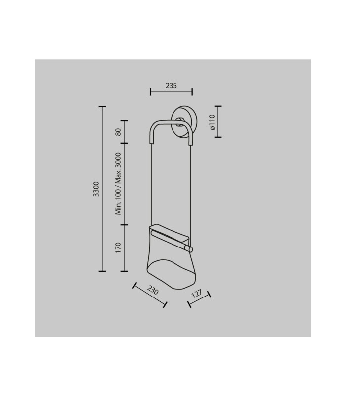Cabaret Hanging Modern Wall Lamp Brass 3000K 850lm Glass Shade-6