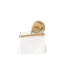 Cabaret Modern Wall Lamp Brass 3000K 850lm Glass Shade-1
