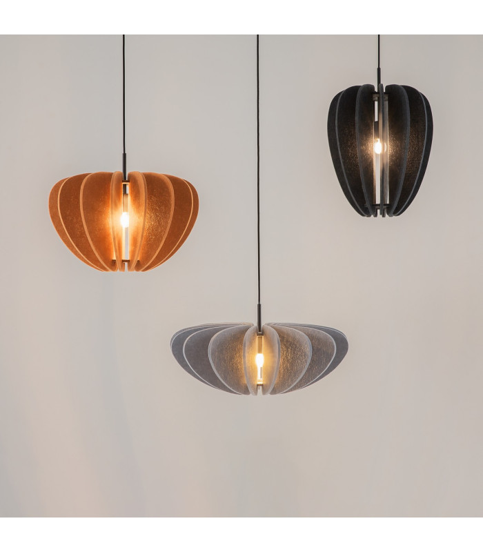 Cambio Modern Pendant Ceiling Light Black 1xE27 Terracotta Shade-4
