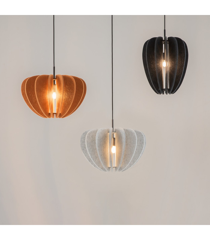 Cambio Modern Pendant Ceiling Light Black 1xE27 Silver Shade-4