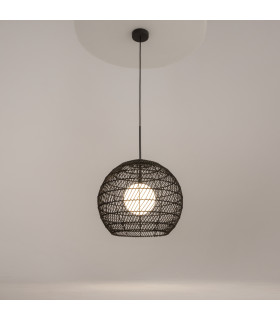 Cane Modern 40cm Dome Pendant Ceiling Light Black 1xG9-2