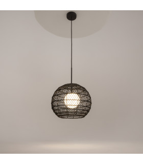Cane Modern 30cm Dome Pendant Ceiling Light Black 1xG9-2