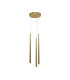 Cascade Modern Cluster Pendant Ceiling Light Brass 1500lm 3xLED-1