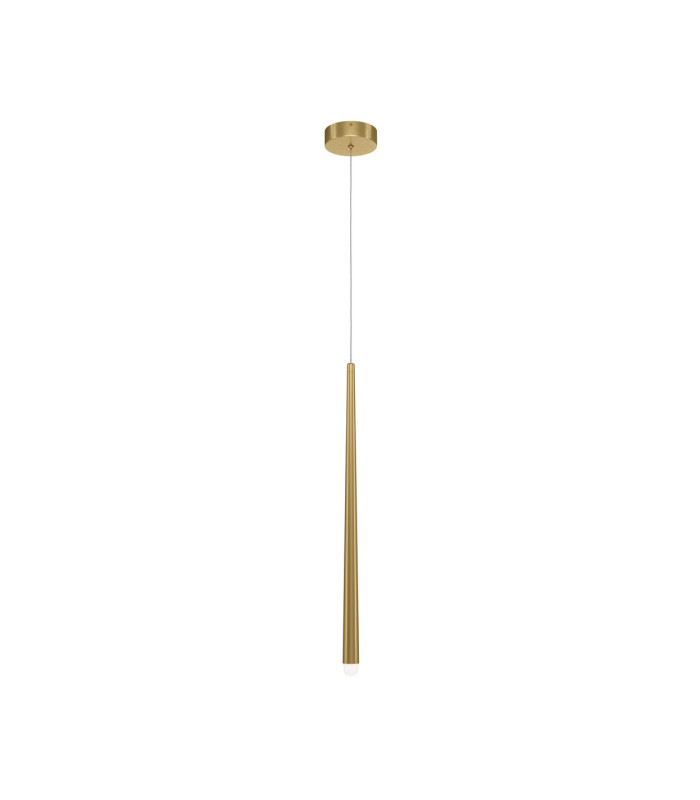 Cascade Modern Slim Pendant Ceiling Light Brass 700lm 1xLED-1