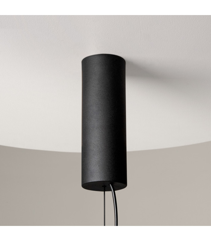 Cosmo Modern Bar Pendant Ceiling Light Black 3000K 4800lm Glass Shade-5