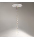 Cosmo Modern Bar Pendant Ceiling Light Brass 3000K 4800lm Glass Shade-4