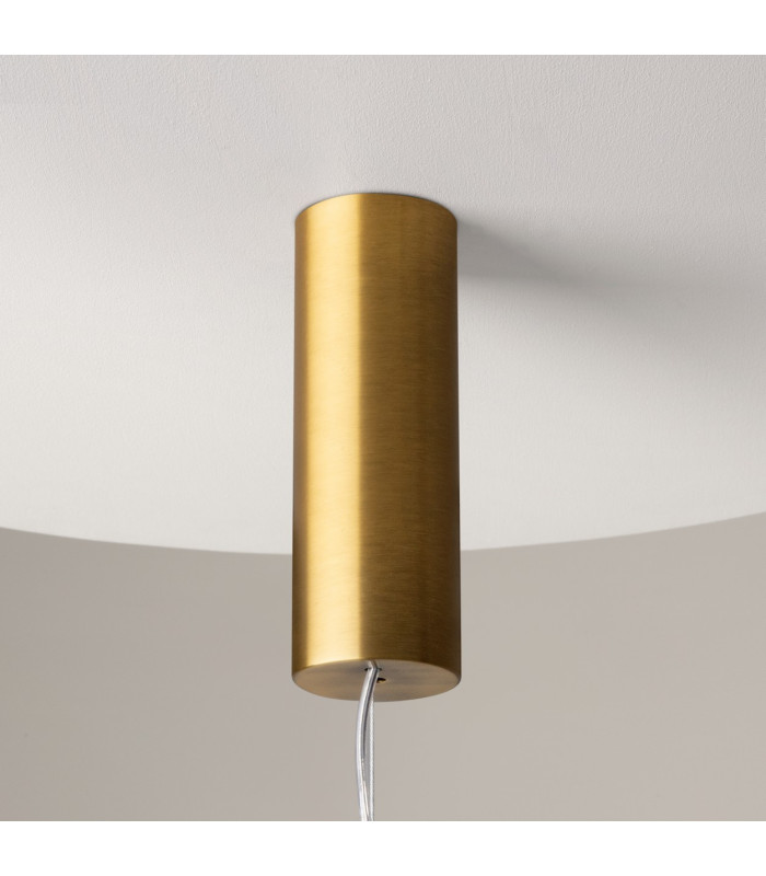 Cosmo Modern Bar Pendant Ceiling Light Brass 3000K 4800lm Glass Shade-5