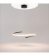 Curve Modern Pendant Ceiling Light Black 1600lm White Shade-2