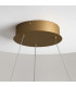 Curve Modern Pendant Ceiling Light Brass 2100lm White Shade-5