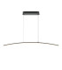 Curve Modern Bar Pendant Ceiling Light Dimmable Black 800lm White Shade-1