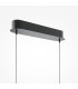 Curve Modern Bar Pendant Ceiling Light Dimmable Black 800lm White Shade-4