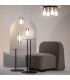 Drop Modern Globe Ceiling Light Chrome 3000K 7000lm Colorful Shade-3