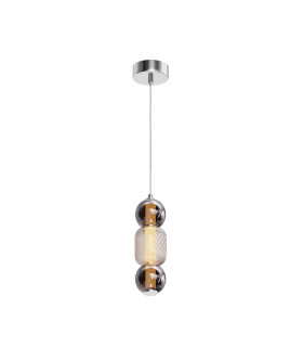 Drop Modern Slim Pendant Ceiling Light Chrome 3000K 2000lm Colorful Shade-1