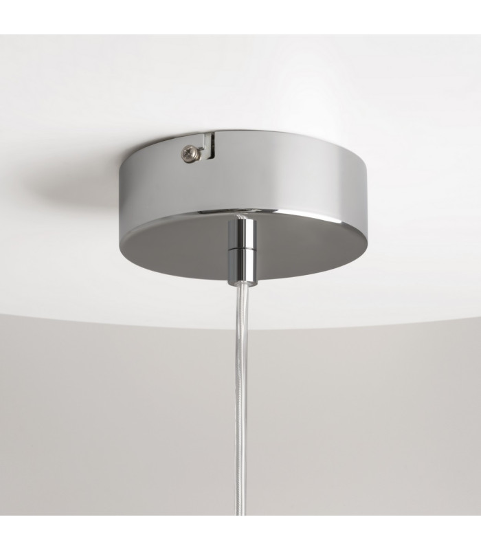 Drop Modern Slim Pendant Ceiling Light Chrome 3000K 2000lm Colorful Shade-5