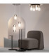 Drop Modern 3 Cluster Pendant Ceiling Light Chrome 3000K 4000lm Colorful Shade-3