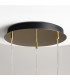 Drop Modern 3 Cluster Pendant Ceiling Light Gold 3000K 4000lm Colorful Shade-5