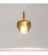 Duality Modern 20cm Dome Pendant Ceiling Light Black 1xE27 Gold Shade-4