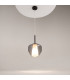 Duality Modern 20cm Dome Pendant Ceiling Light Black 1xE27 Smoky Shade-2