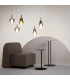 Duality Modern 20cm Dome Pendant Ceiling Light Black 1xE27 Smoky Shade-3