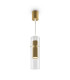 Dynamics Modern Slim Pendant Ceiling Light Gold 1xGU10 Glass Shade-1