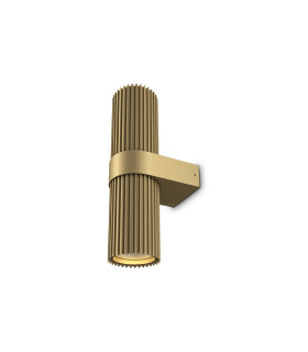 Dynamics Modern Up & Down Wall Lamp Gold 2xGU10 White Shade-1