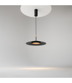 El Modern Dome Pendant Ceiling Light Black 3000K 500lm-2