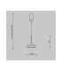 El Modern Pendant Ceiling Light Black 3000K 700lm Colorful Shade-7
