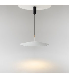 El Modern Dome Pendant Ceiling Light Black 3000K 800lm White Shade-2
