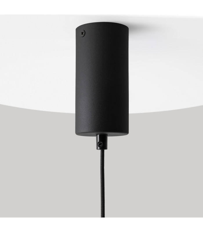 El Modern Pendant Ceiling Light Black 3000K 800lm White Gold Shade-6