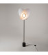 Evolution Modern Floor Lamp Dimmable Black 3000K 350lm White Shade-5