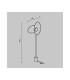 Evolution Modern Floor Lamp Dimmable Black 3000K 350lm White Shade-7