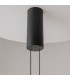 Evolution Modern Pendant Ceiling Light Black 3000K 350lm Blue Shade-6