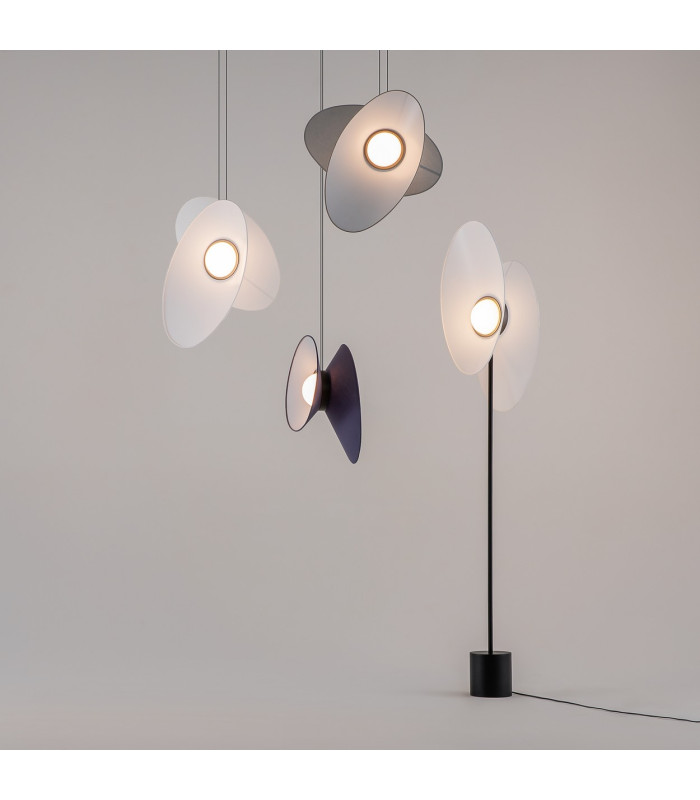 Evolution Modern Pendant Ceiling Light Black 3000K 500lm White Shade-4