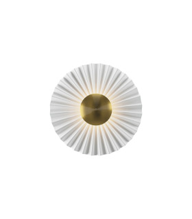 Fiore Modern Wall Lamp Brass 3000K 510lm White Shade-1