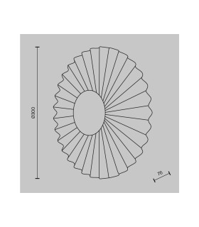 Fiore Modern Wall Lamp Brass 3000K 510lm White Shade-3