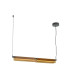 Flat Modern Bar Pendant Ceiling Light Black 3000K 2480lm Amber Shade-1