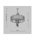 Frame Modern 58cm Cylindrical Pendant Ceiling Light Gold 6xE14 Glass Shade-6
