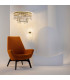 Frame Modern 55cm Cylindrical Ceiling Light Gold 6xE14 Glass Shade-4