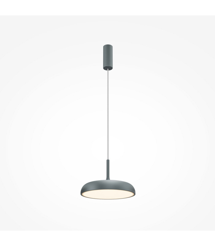 Gerhard Modern 30cm Dome Pendant Ceiling Light Grey 3000K 1000lm-1
