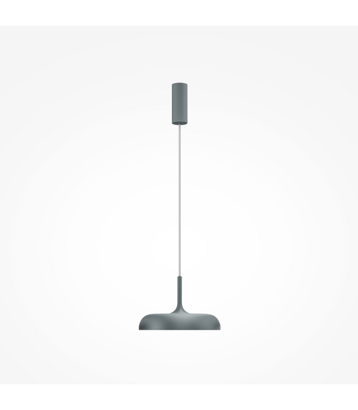 Gerhard Modern 30cm Dome Pendant Ceiling Light Grey 3000K 1000lm-2
