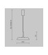 Gerhard Modern 30cm Dome Pendant Ceiling Light White 3000K 1000lm-4