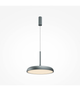 Gerhard Modern 40cm Dome Pendant Ceiling Light Grey 3000K 1400lm-1