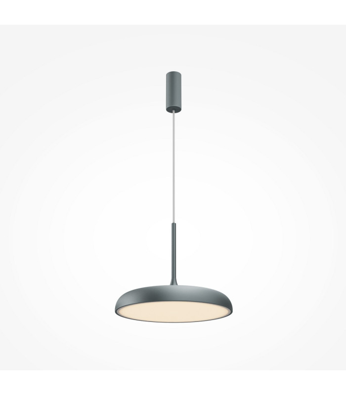 Gerhard Modern 40cm Dome Pendant Ceiling Light Grey 3000K 1400lm-1