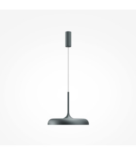 Gerhard Modern 40cm Dome Pendant Ceiling Light Grey 3000K 1400lm-2