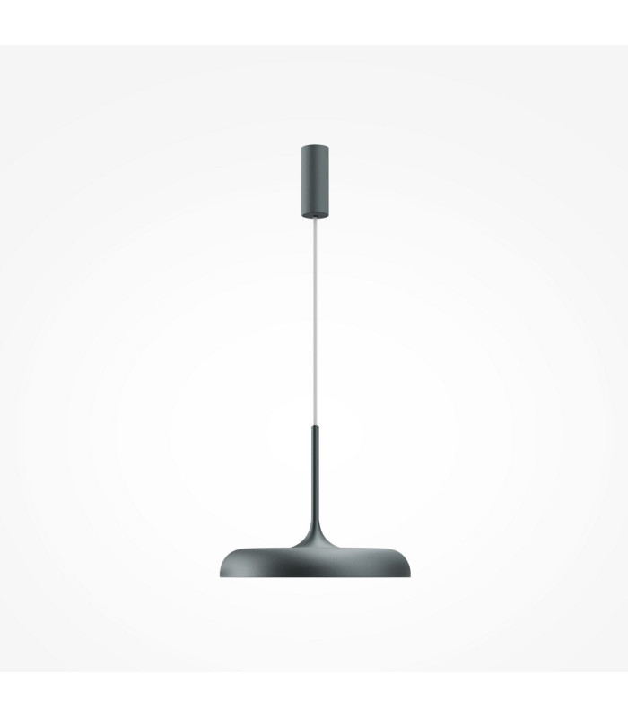 Gerhard Modern 40cm Dome Pendant Ceiling Light Grey 3000K 1400lm-2