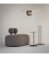 Glassy Modern Globe Ceiling Light Black 1xE27 Smoky Shade-3