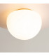 Glassy Modern Globe Ceiling Light Gold 1xE27 White Shade-4